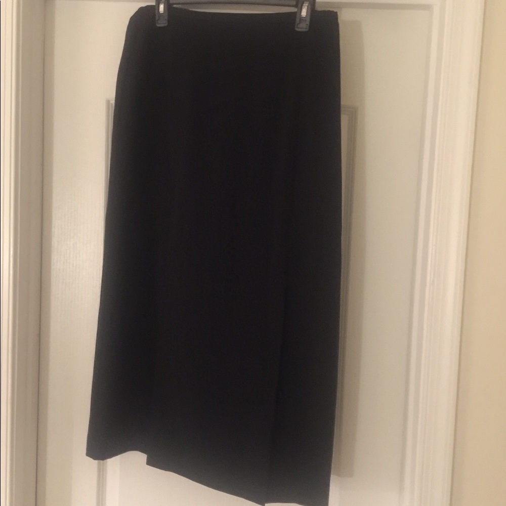 Black skirt with splits in front